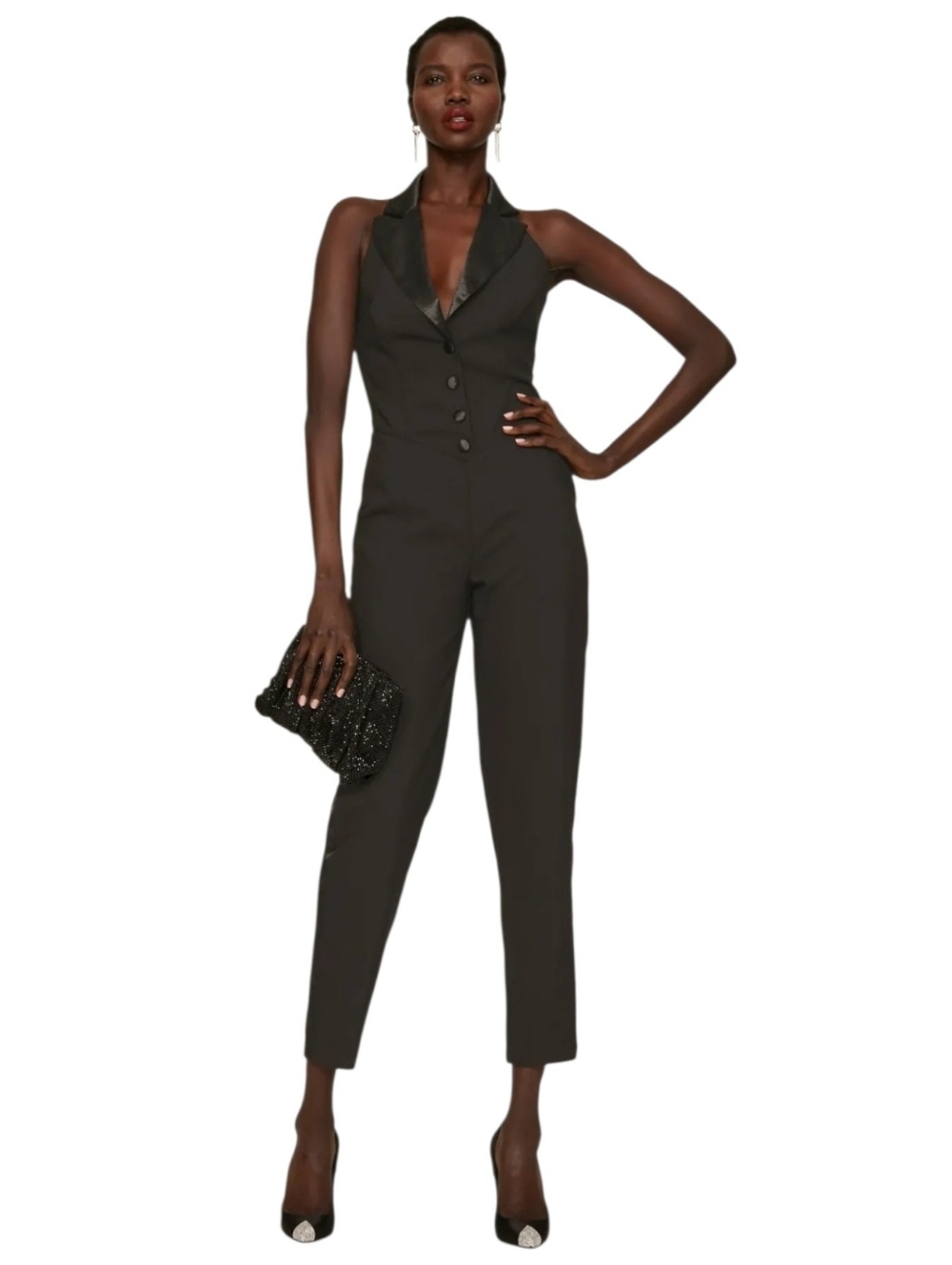 Ashley Parker Tuxedo Jumpsuit